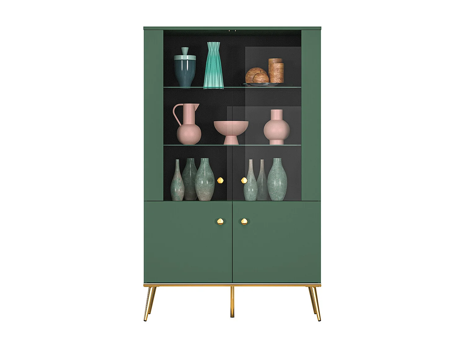 Credenza 4 ante Thalia verde 152cm