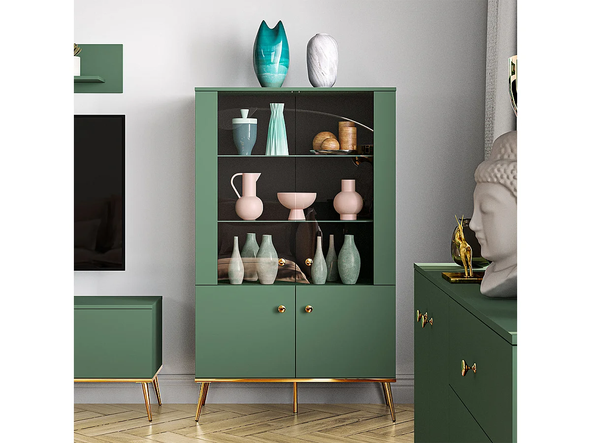 Vaisselier 4 portes Thalia Vert