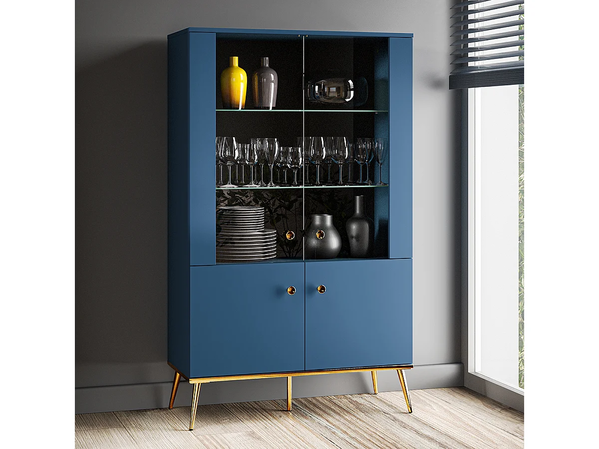 Vaisselier 4 portes Thalia Bleu