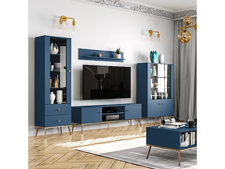 Vaisselier 4 portes Thalia Bleu