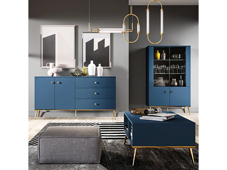 Vaisselier 4 portes Thalia Bleu