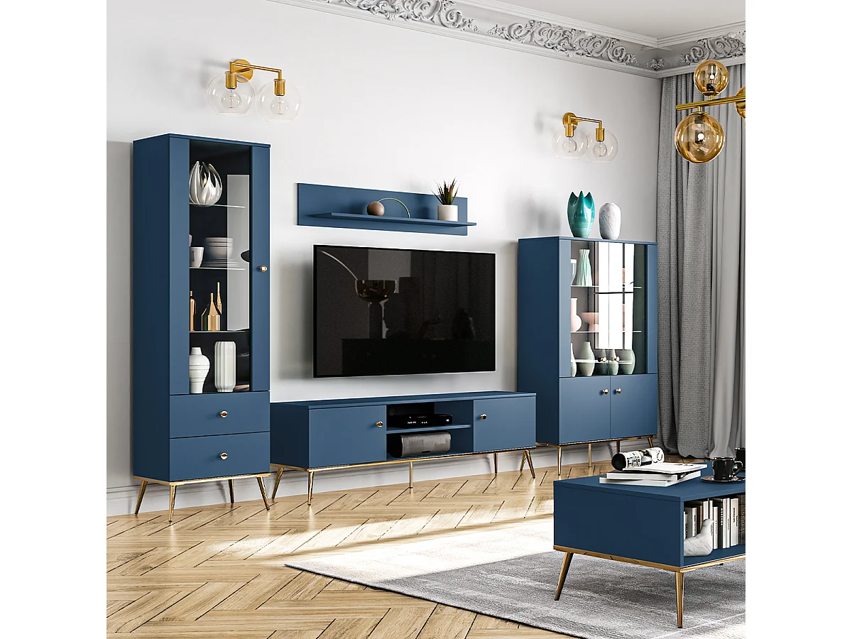 Vaisselier 4 portes Thalia Bleu