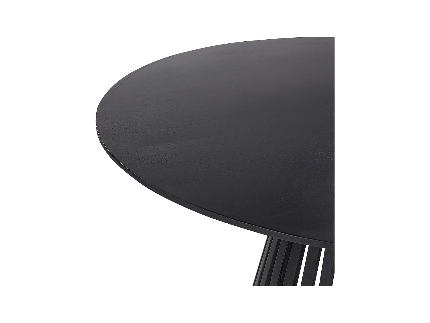 Table de repas MESILLA Noir 120 cm 120 cm Acacia