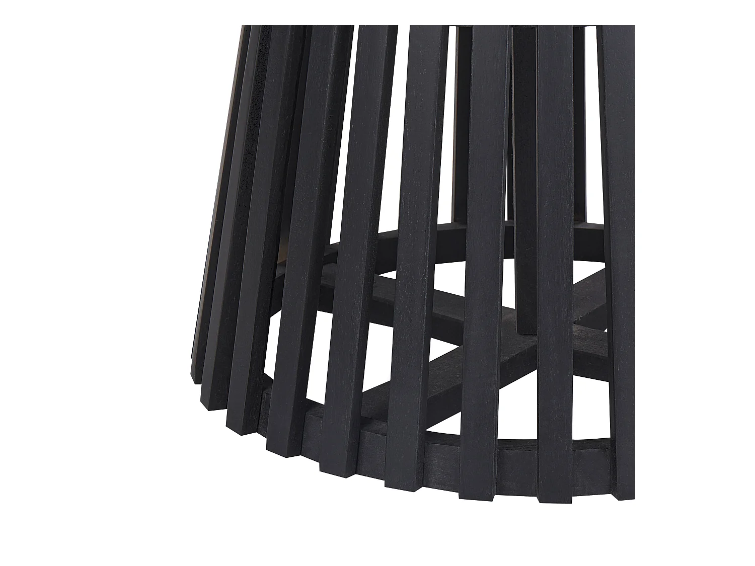 Table de repas MESILLA Noir 120 cm 120 cm Acacia