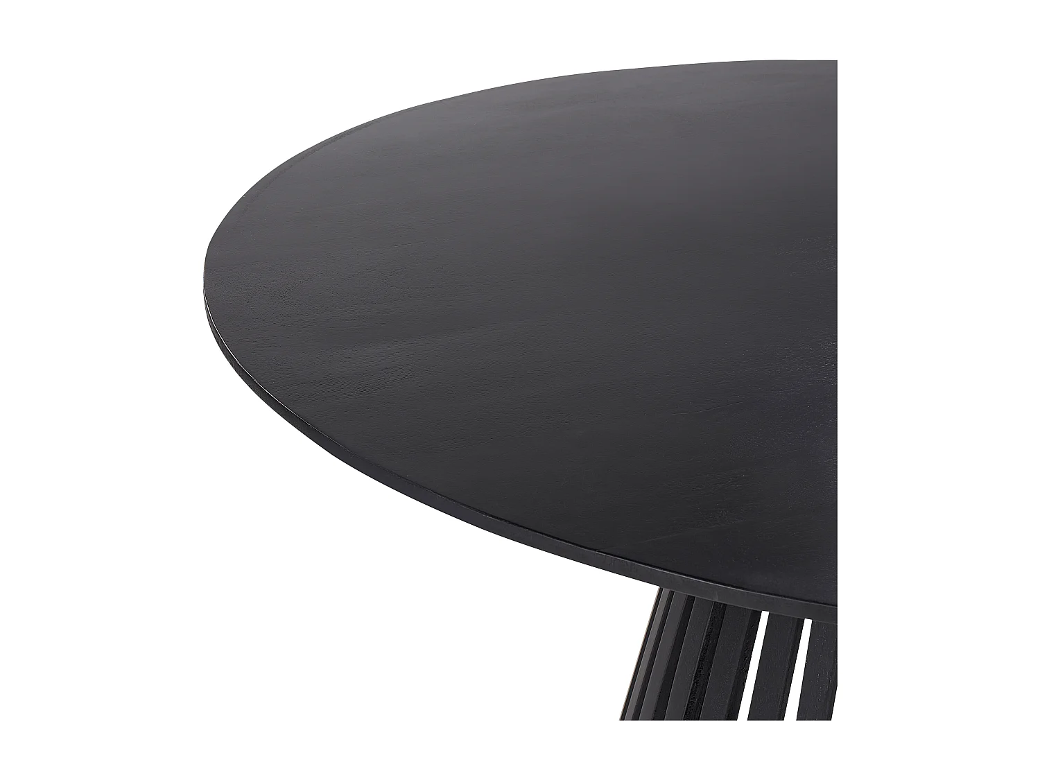 Table de repas MESILLA Noir 120 cm 120 cm Acacia