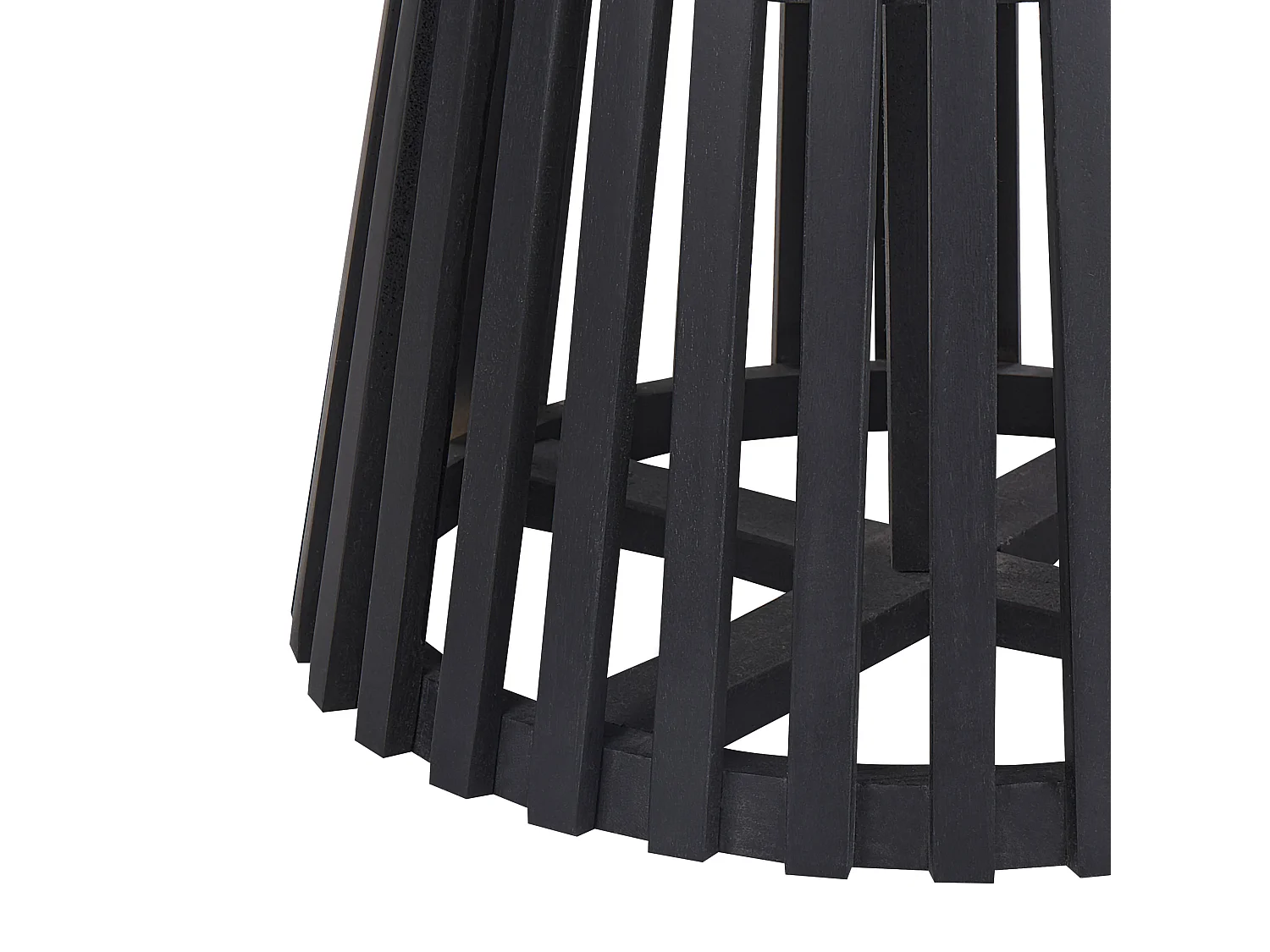 Table de repas MESILLA Noir 120 cm 120 cm Acacia