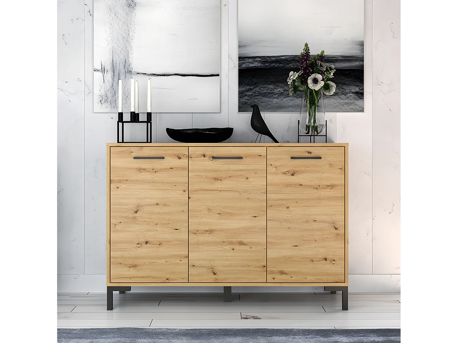 Buffet 3 portes Liora Bois