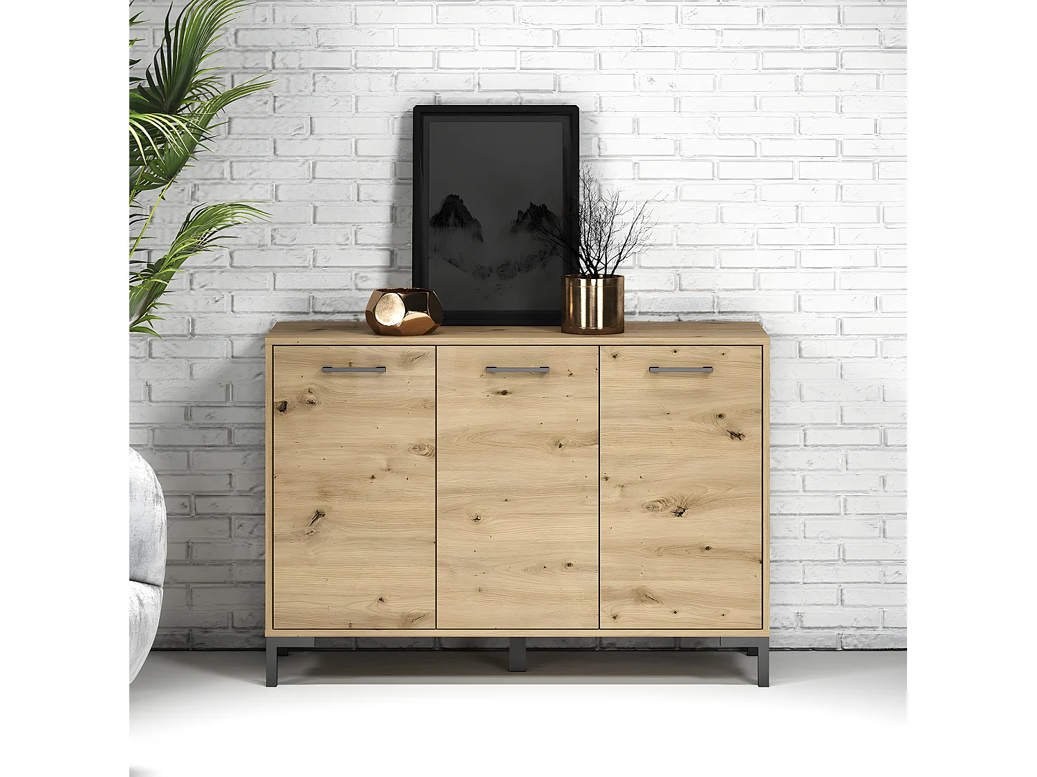 Buffet 3 portes Liora Bois