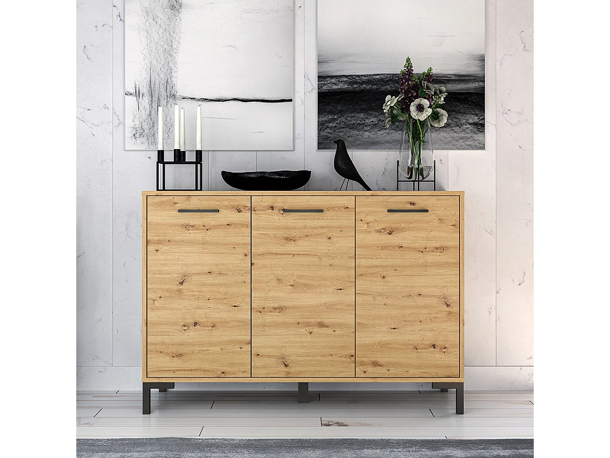 Buffet 3 ante Liora marrone 83cm