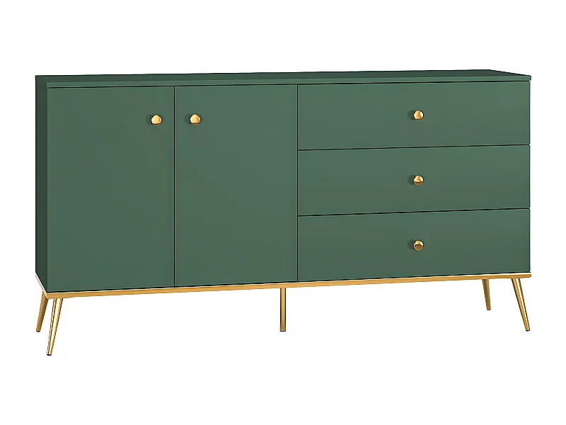 Thalia Green 2-deurs dressoir met 3 laden