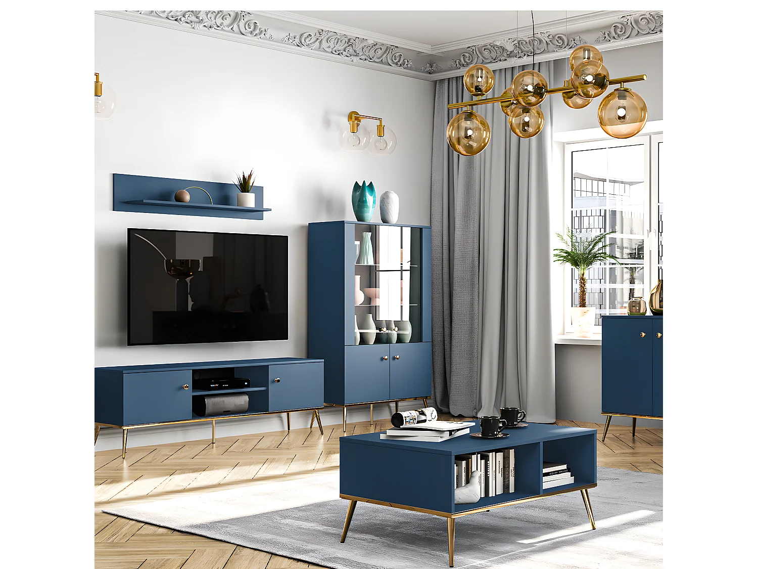 Couchtisch Thalia Blau