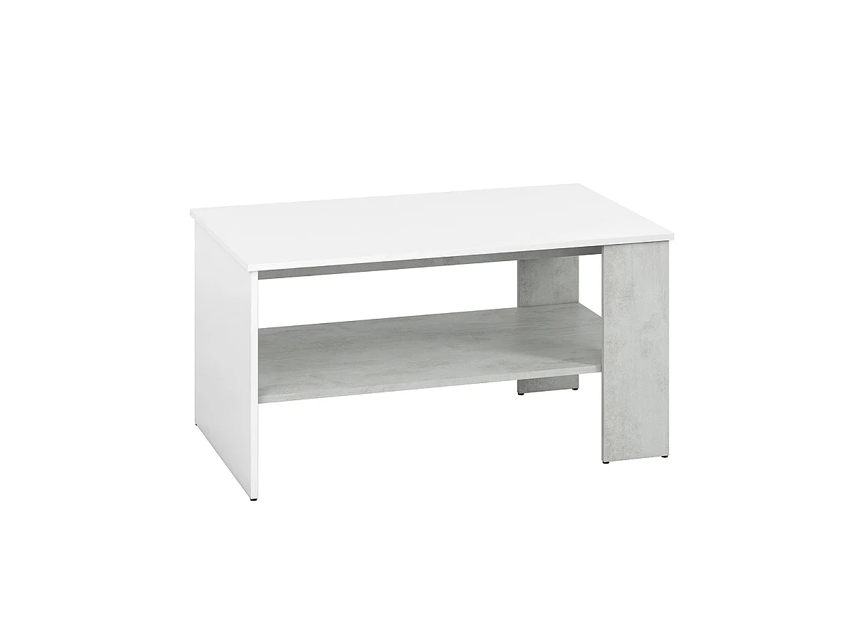 Orion white and concrete effect coffee table