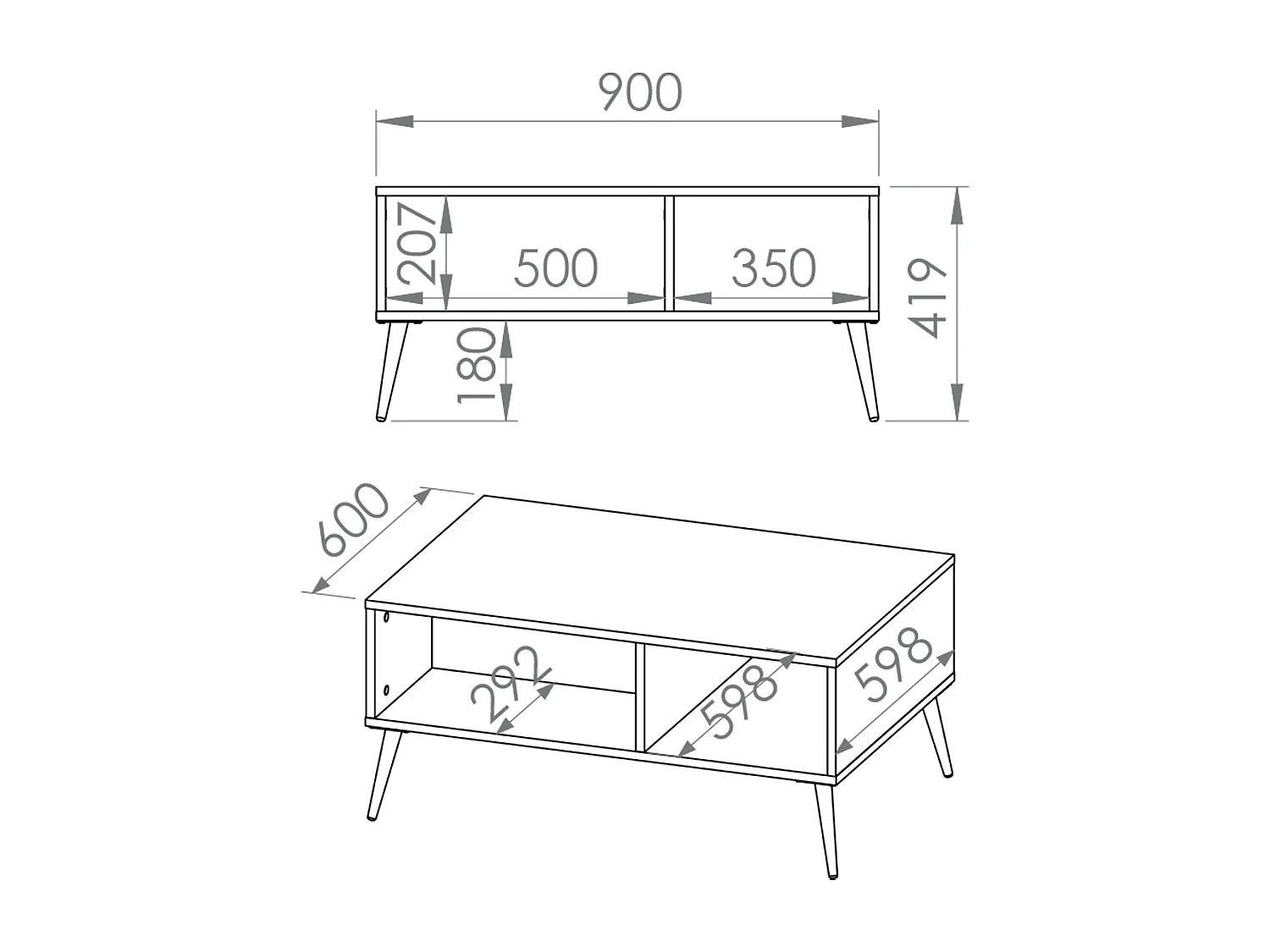 Thalia salontafel Groen