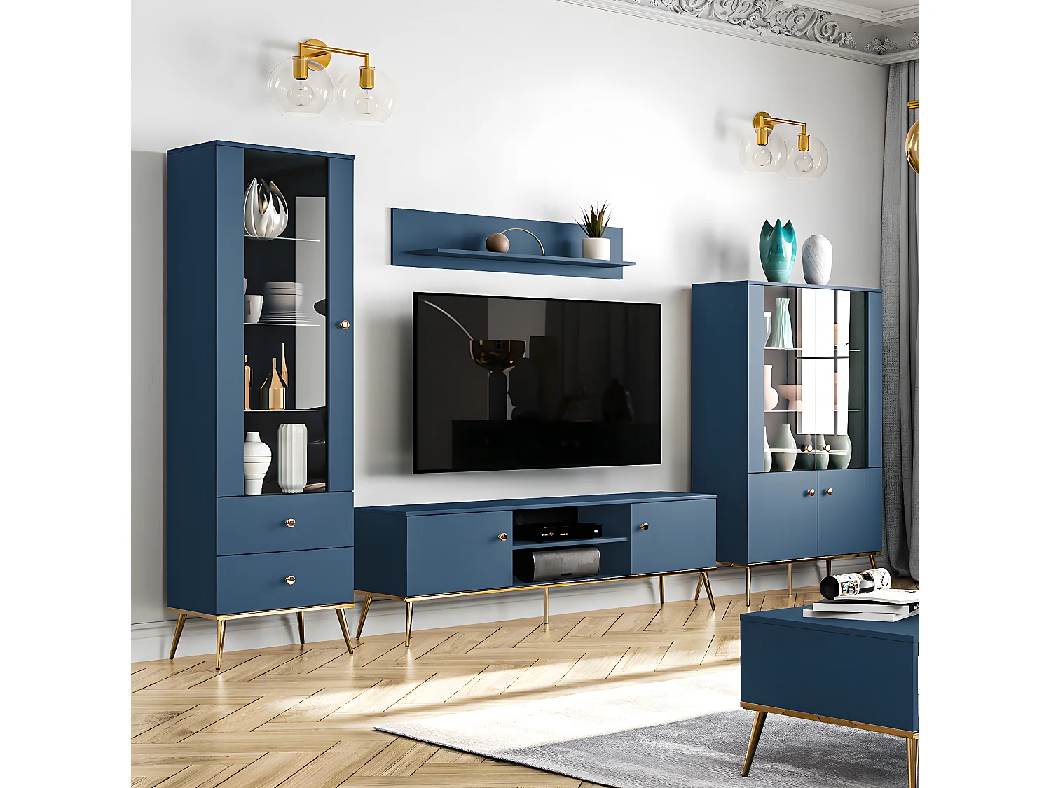 Étagère murale Thalia Bleu