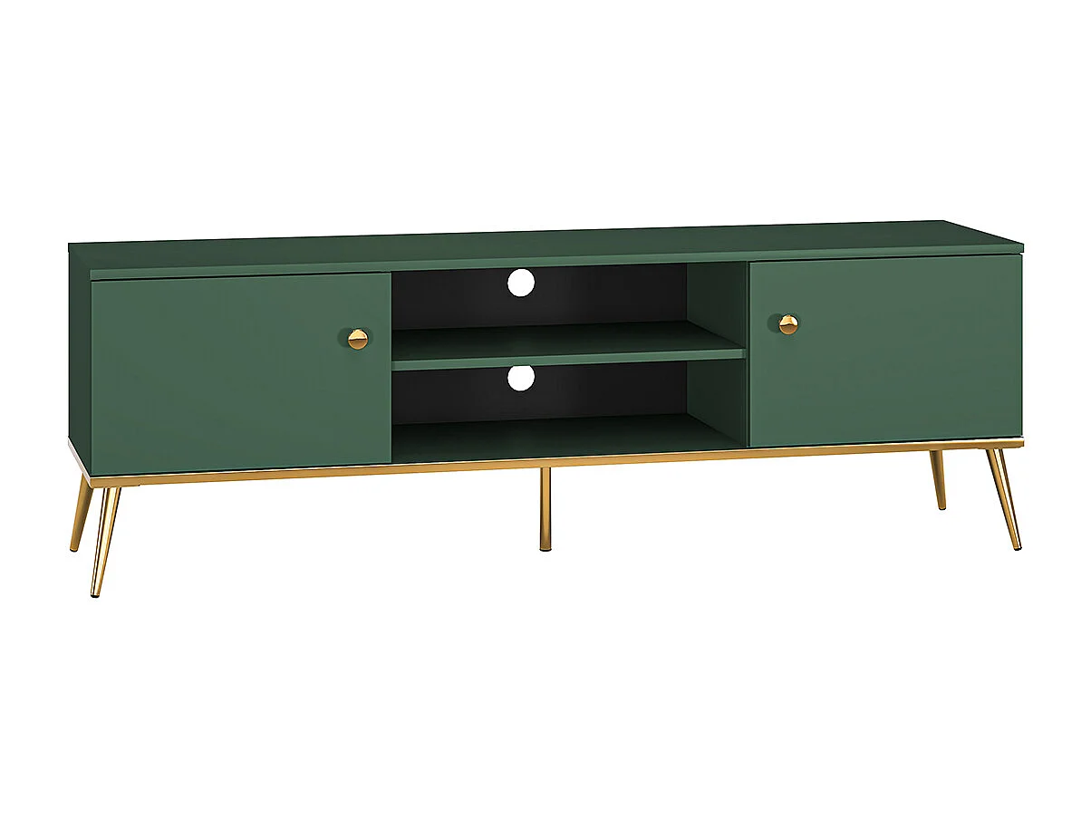 Mobile TV 2 ante Thalia verde 160cm