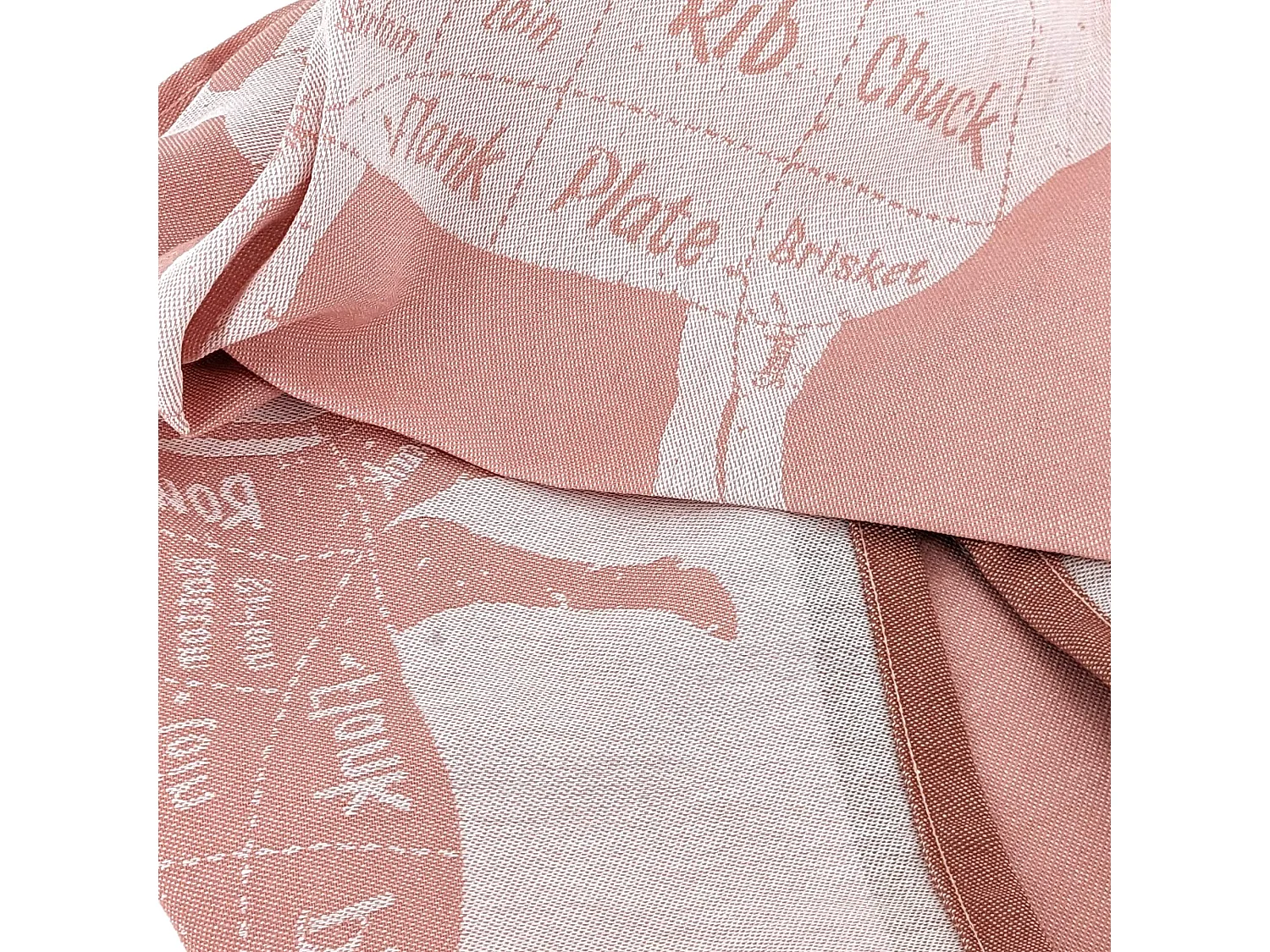 Lot de 2 torchons de cuisine pur coton 50x70 cm GRILLUXE rose