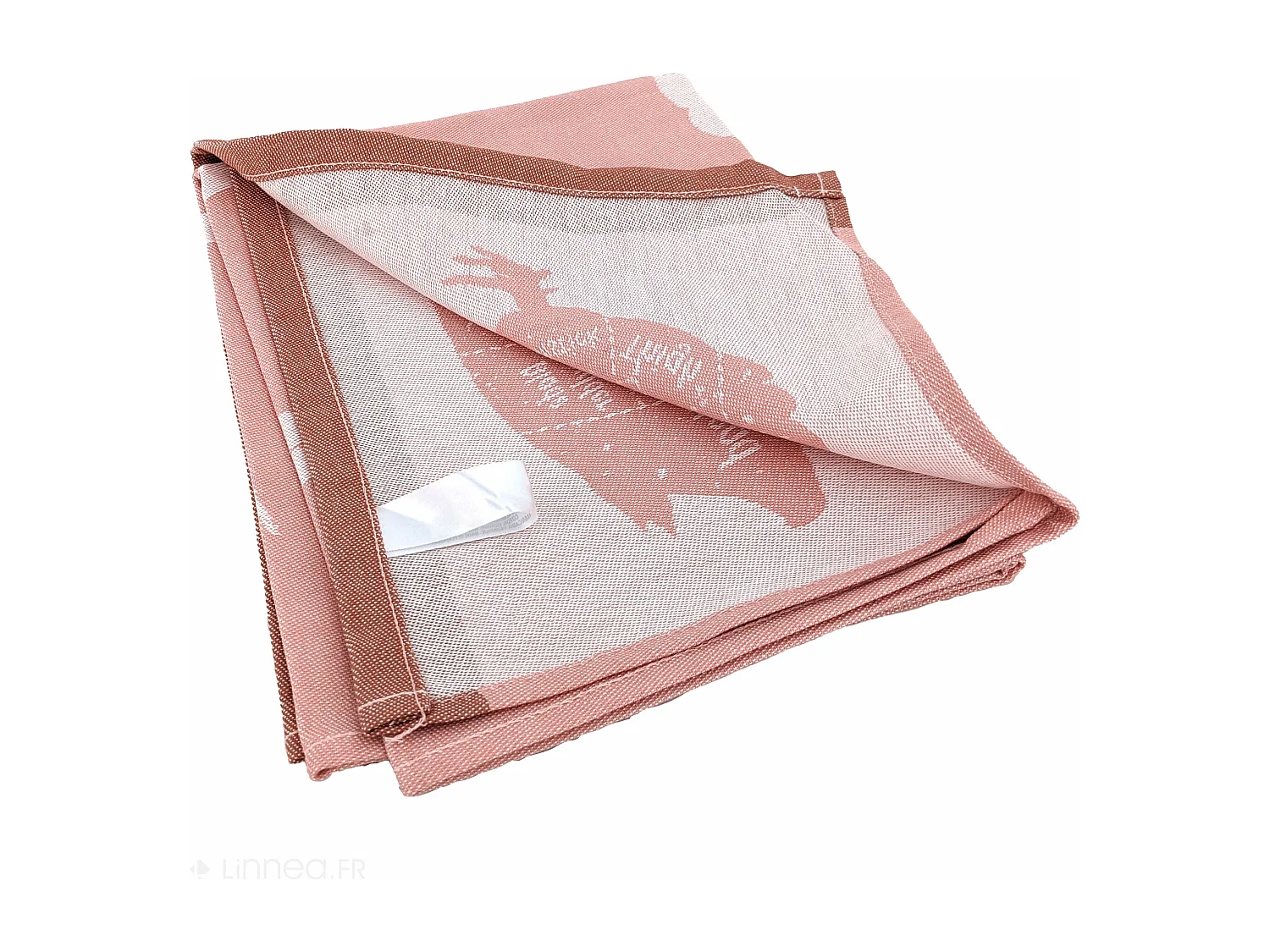 Lot de 2 torchons de cuisine pur coton 50x70 cm GRILLUXE rose