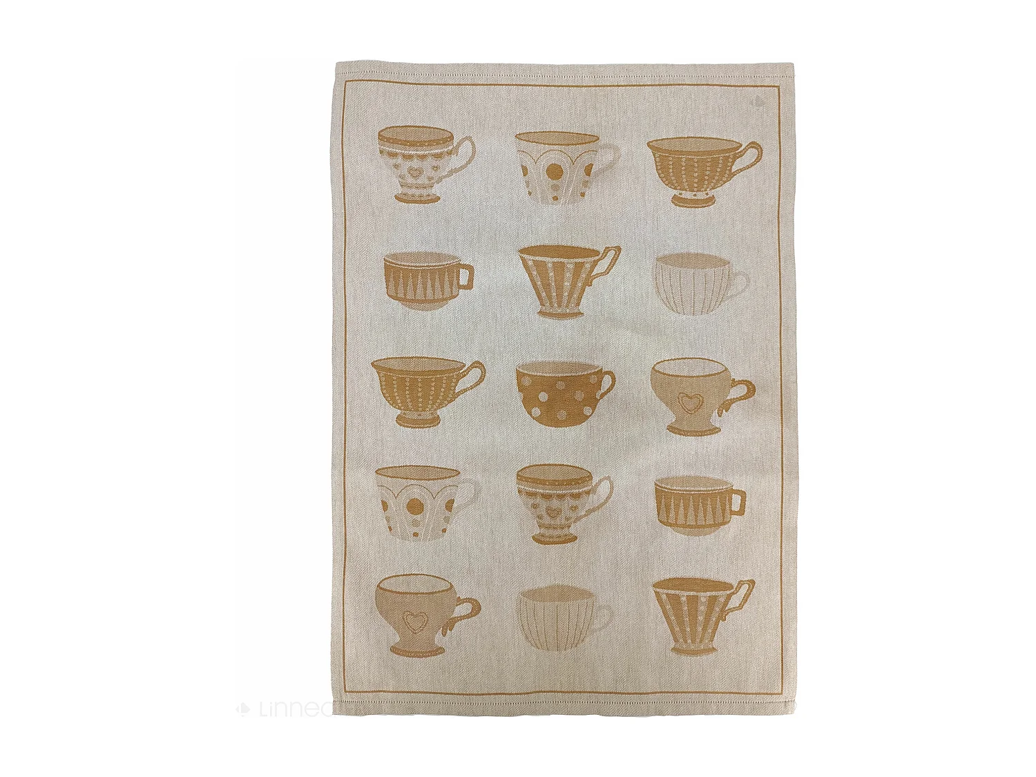 Lot de 2 torchons de cuisine pur coton 50x70 cm DELICARA jaune