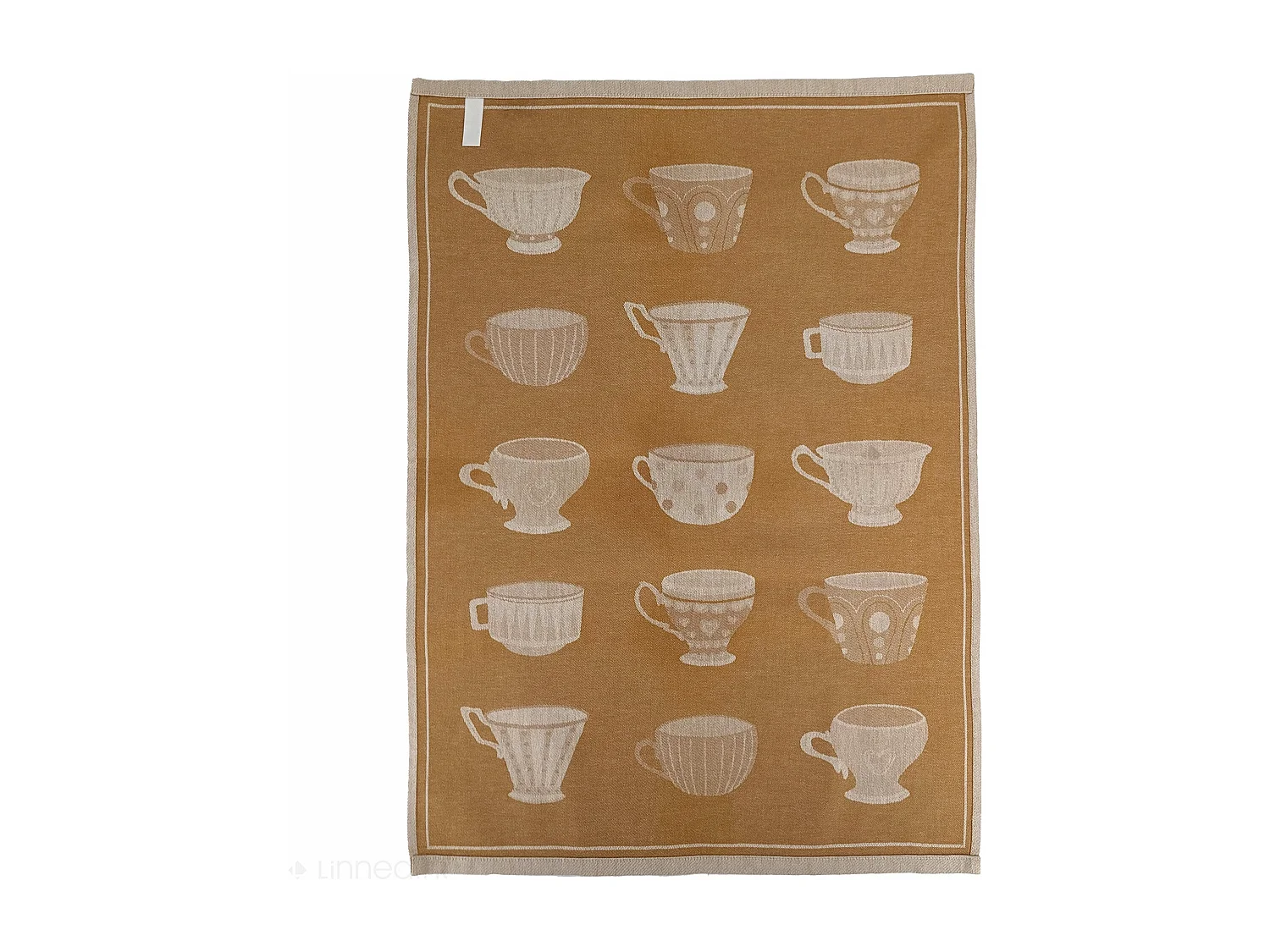 Lot de 2 torchons de cuisine pur coton 50x70 cm DELICARA jaune