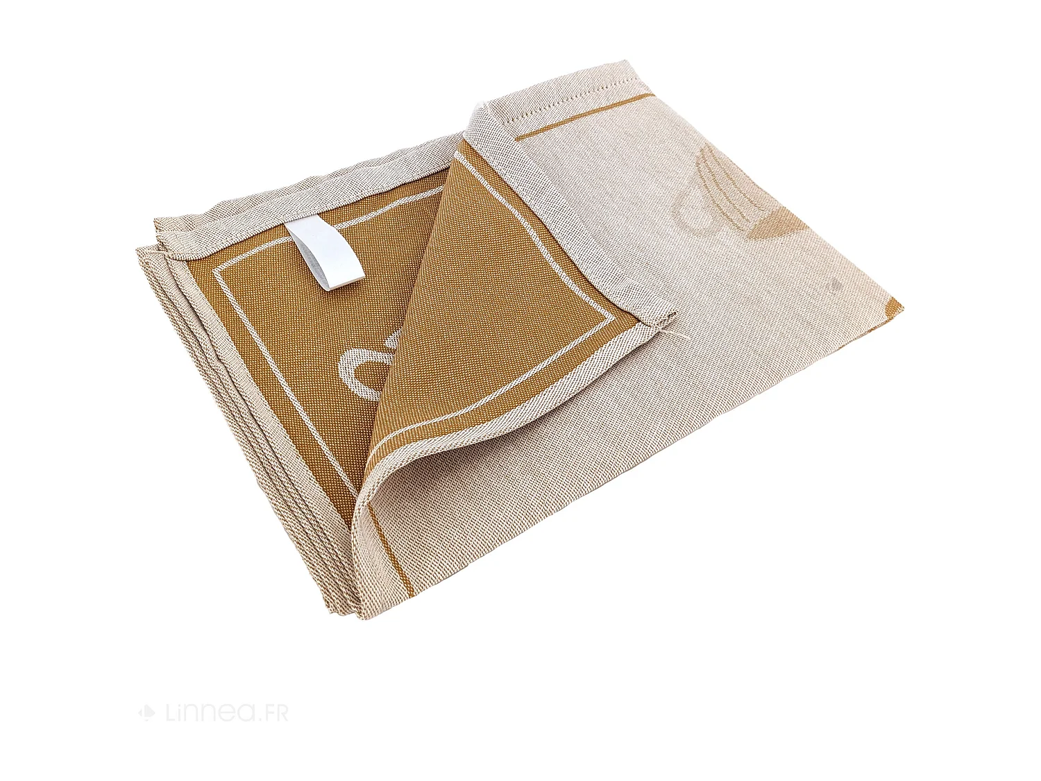 Lot de 2 torchons de cuisine pur coton 50x70 cm DELICARA jaune