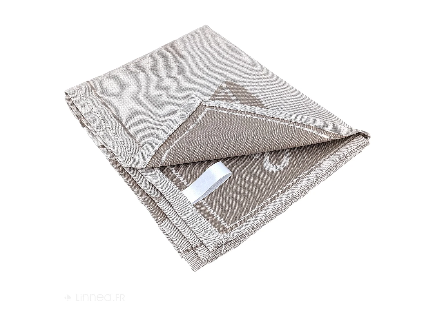 Lot de 2 torchons de cuisine pur coton 50x70 cm DELICARA beige