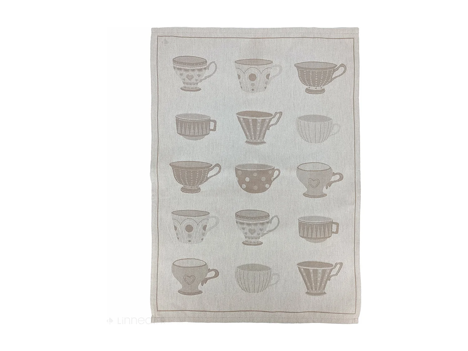 Lot de 2 torchons de cuisine pur coton 50x70 cm DELICARA beige