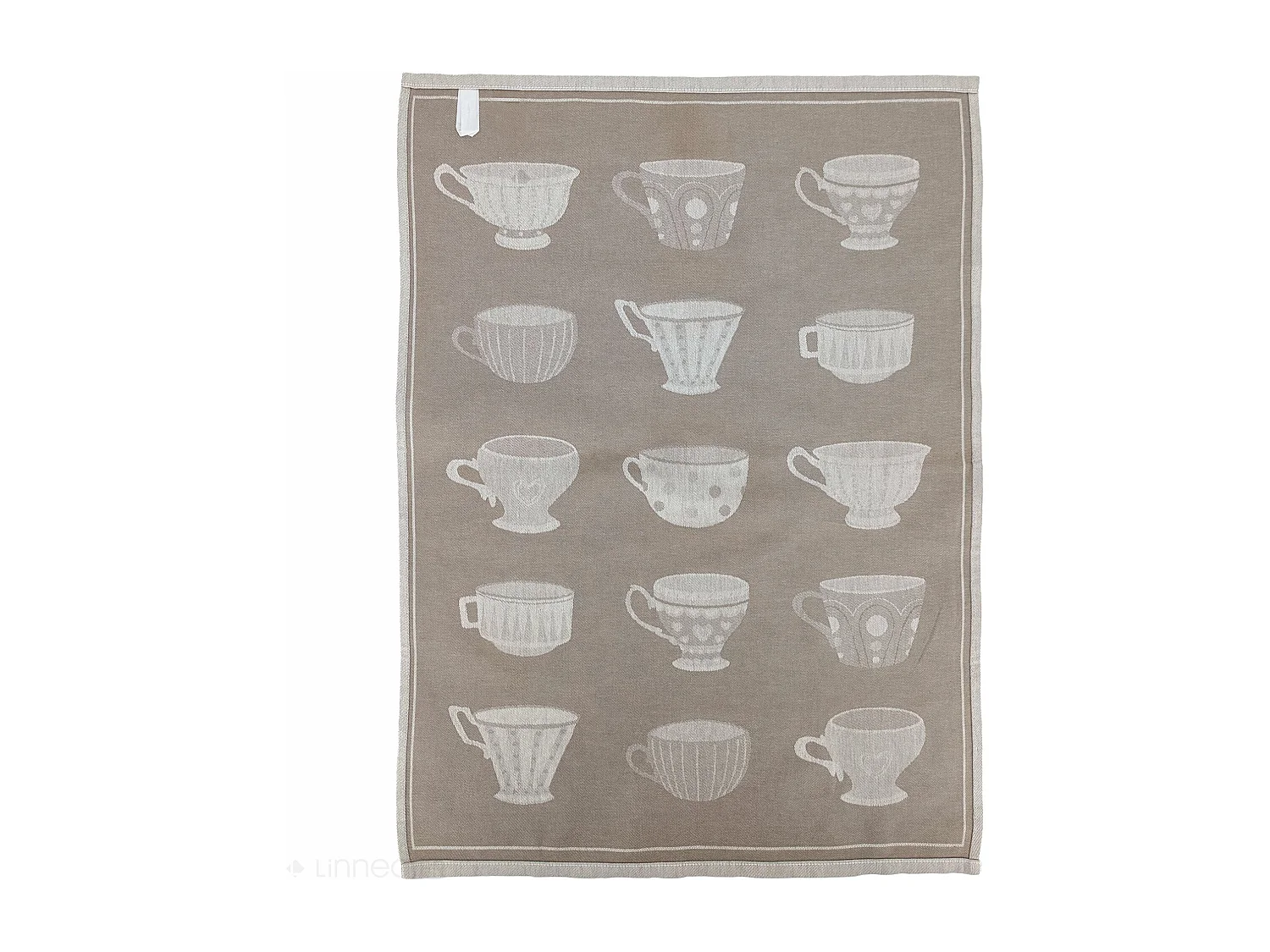 Lot de 2 torchons de cuisine pur coton 50x70 cm DELICARA beige