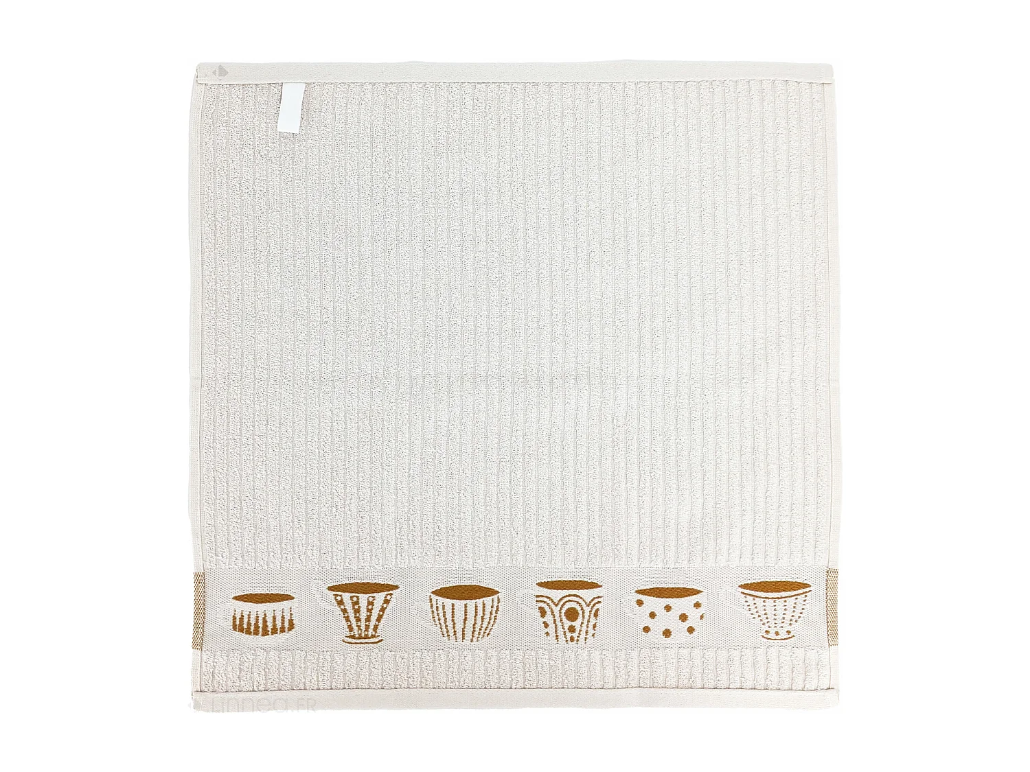 Lot de 2 torchons de cuisine pur coton 50x50 cm DELICARA jaune