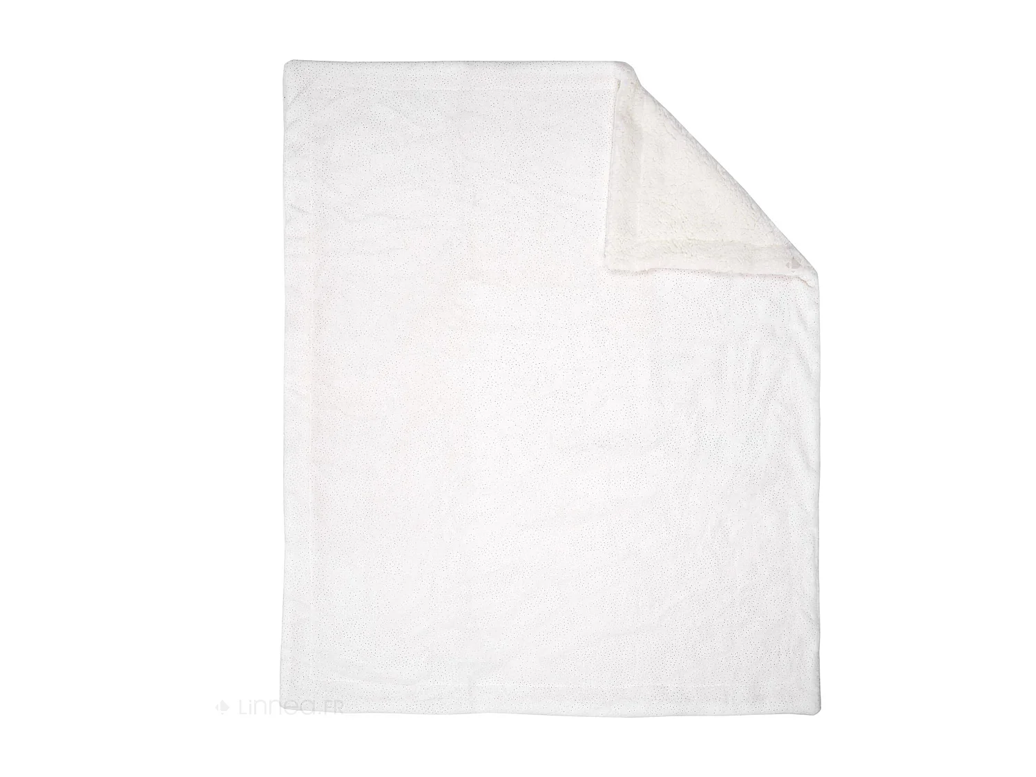 Peluche licorne blanche 20cm avec plaid 75x100 cm collection LITTLE CANDY blanc