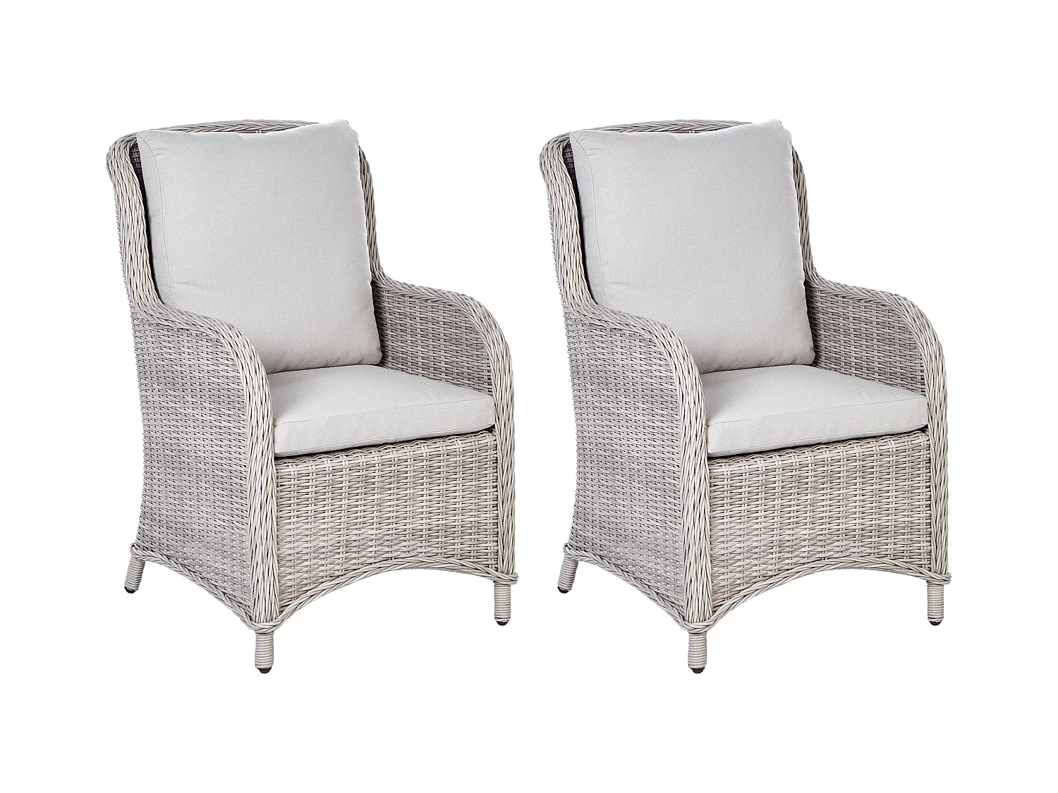 Ensemble de 2 fauteuils de jardin CASCAIS Beige