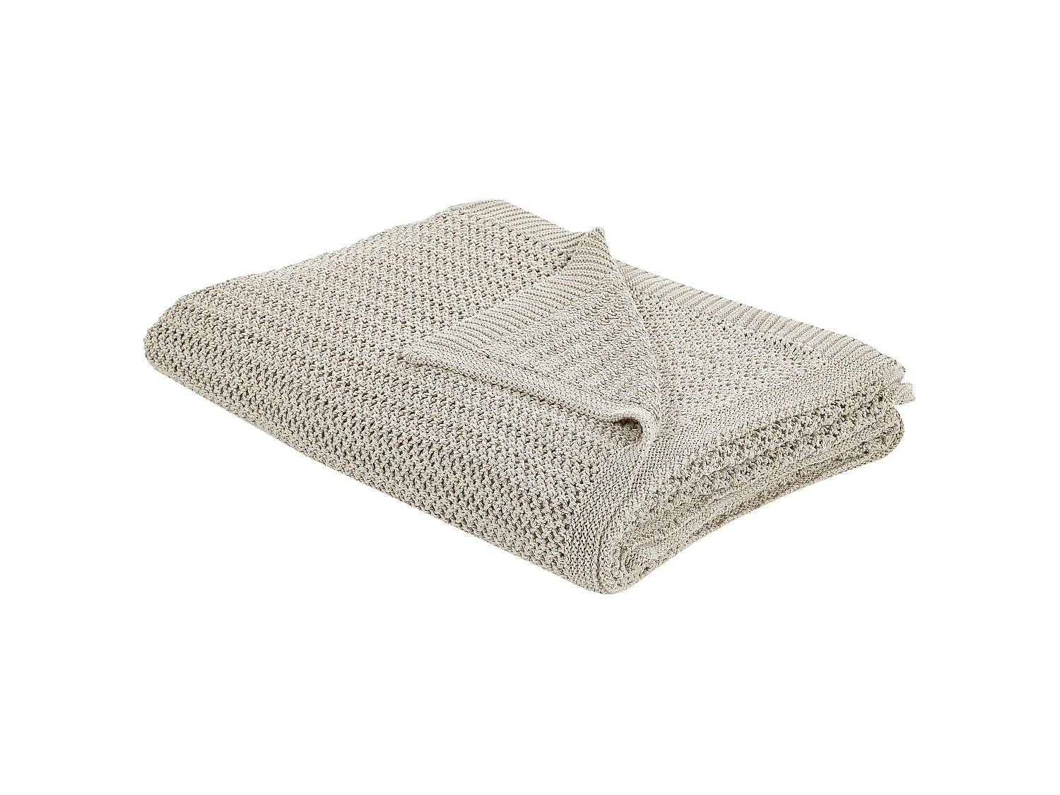 Tagesdecke ILEN Baumwolle 150 x 200 cm Hellbeige