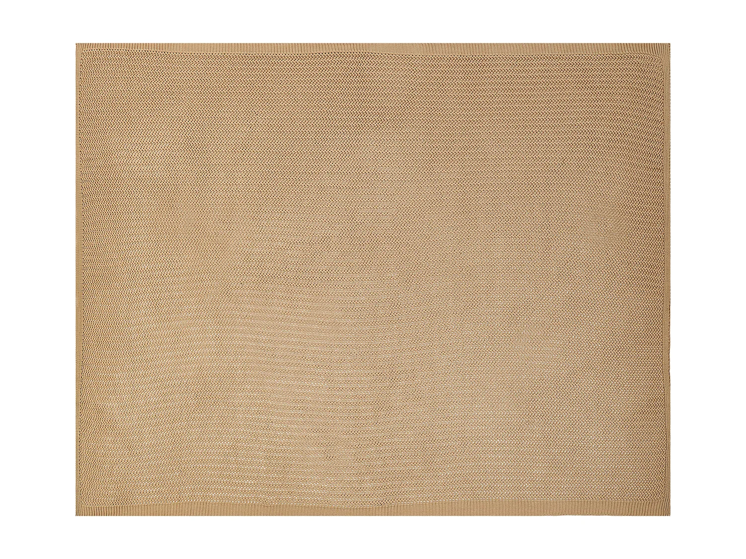 Decke Baumwolle braun 150 x 200 cm gestrickte Tagesdecke Ilen