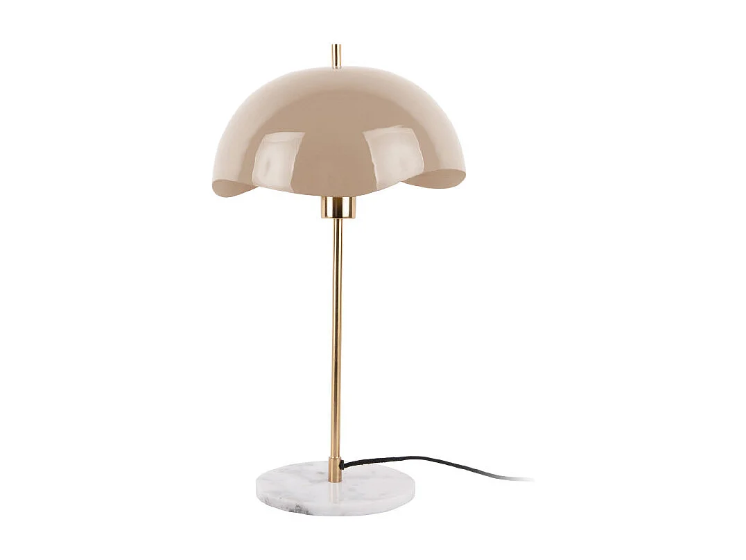 Tafellamp Waved Dome - Zachtbruin