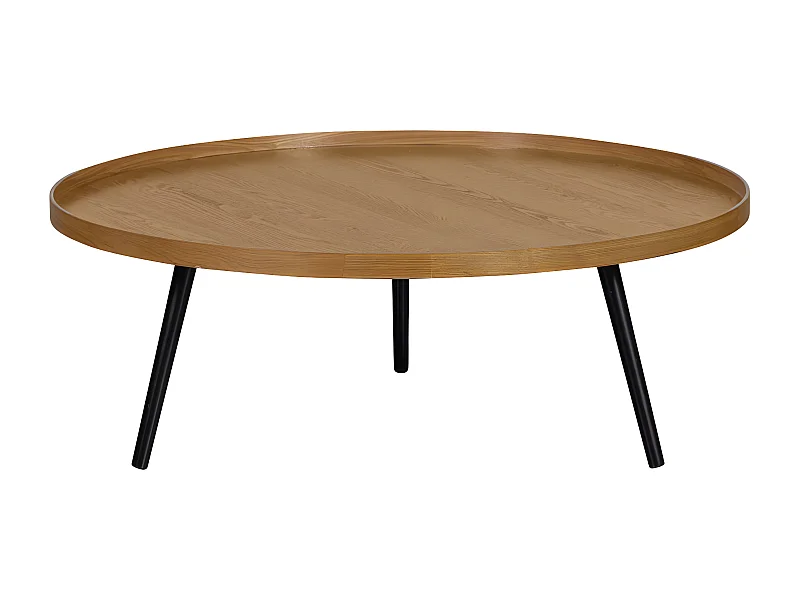 Mesa - Table basse ronde en bois ø100cm - Bois clair