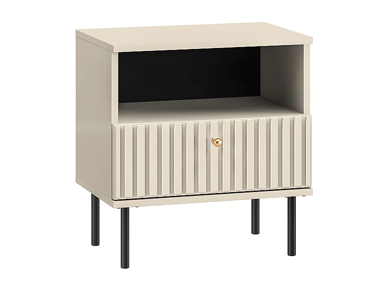 Comodino 1 cassetto Nova beige 53cm