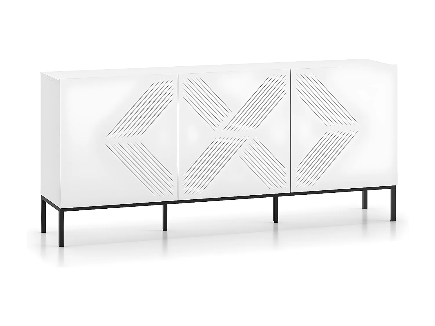 Buffet 3 portes Aura Blanc