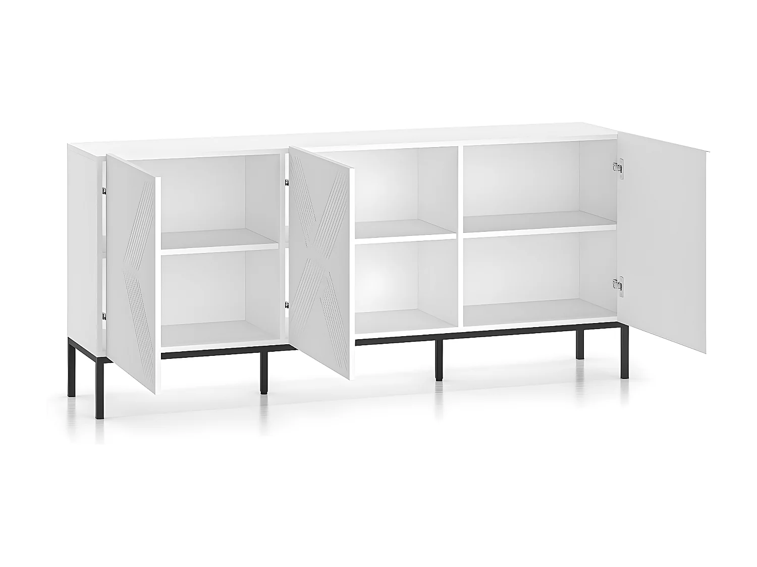 Buffet 3 portes Aura Blanc