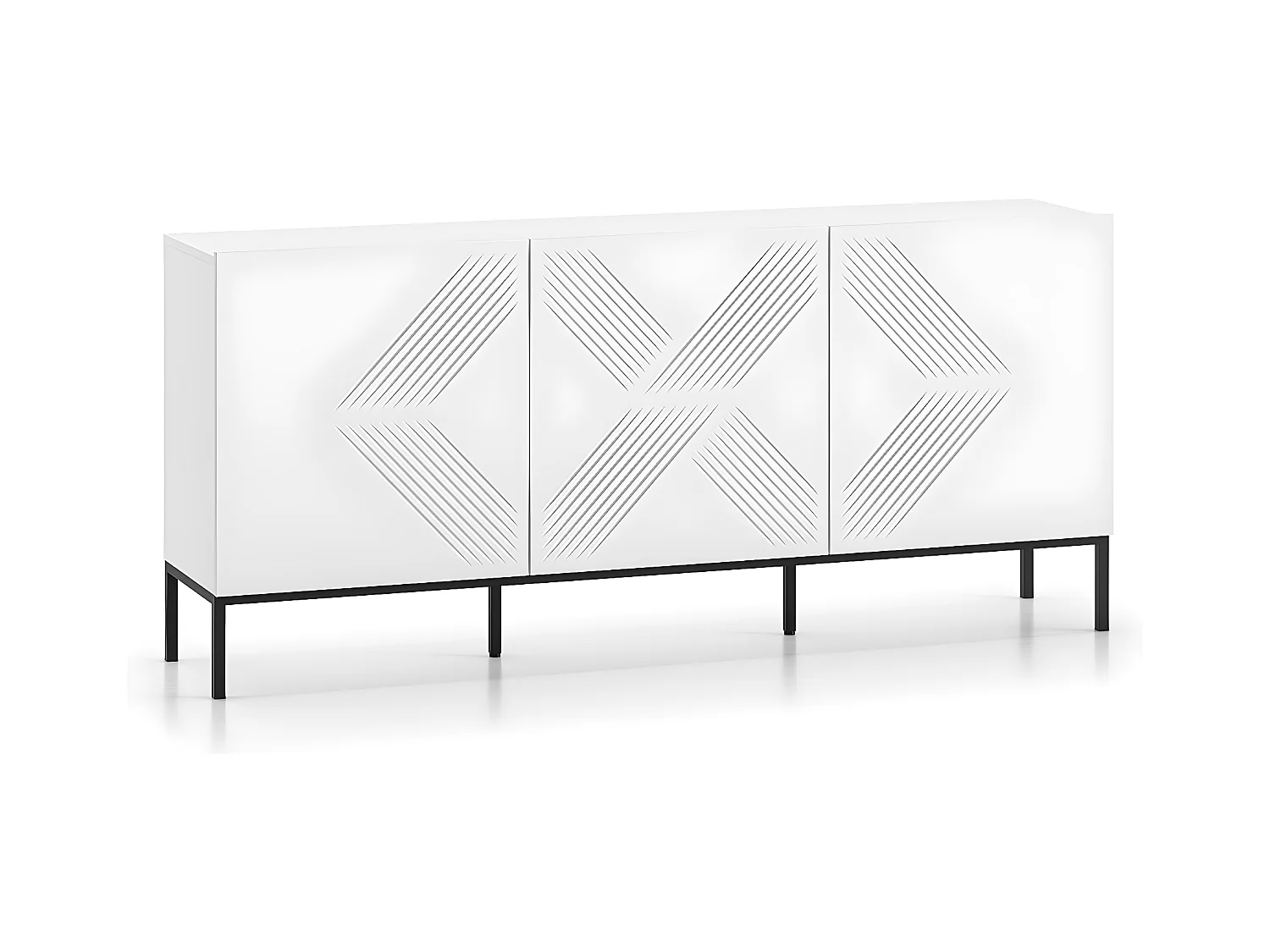 Buffet 3 portes Aura Blanc