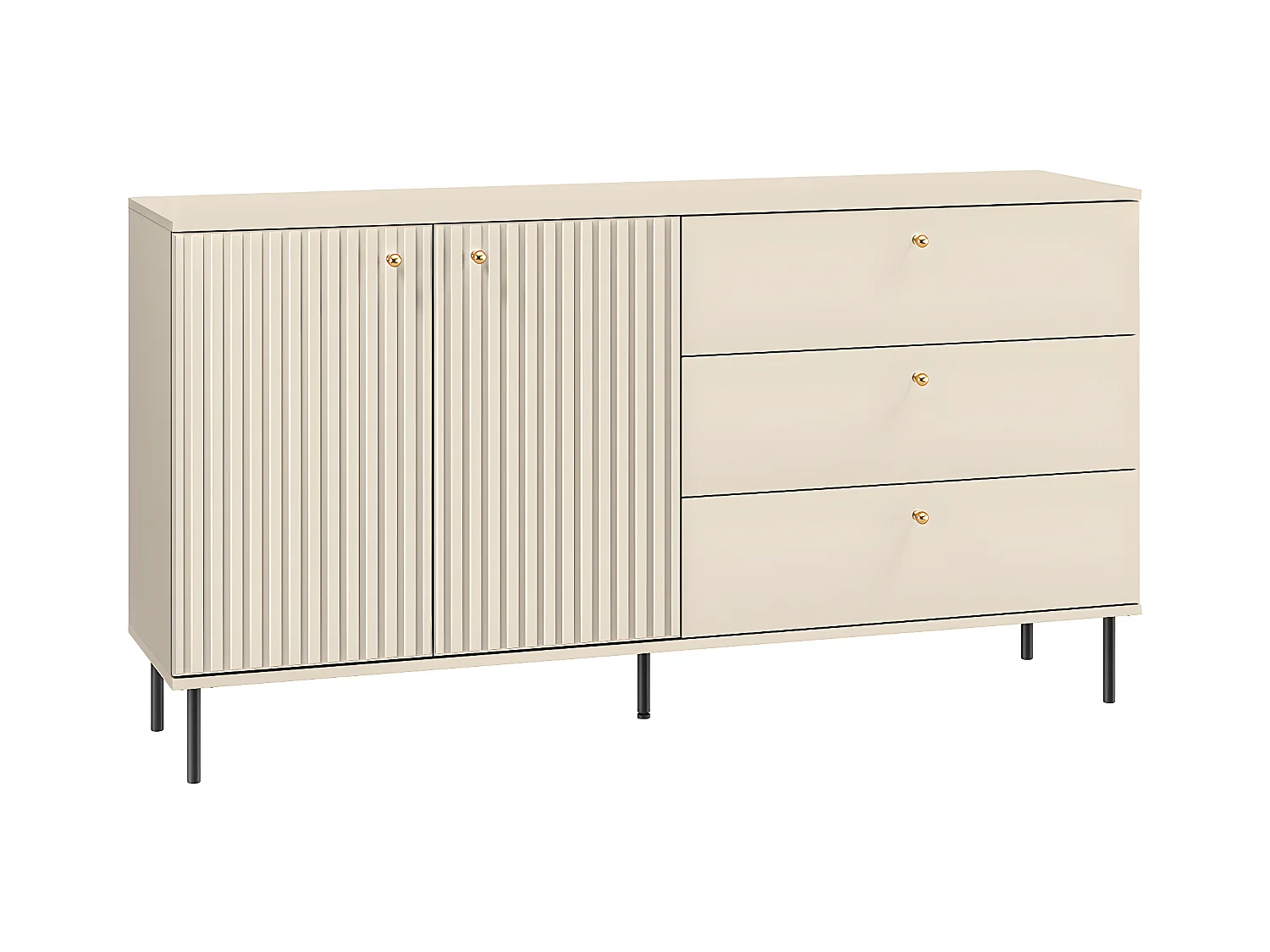Nova Cashmere 2-deurs dressoir met 3 laden