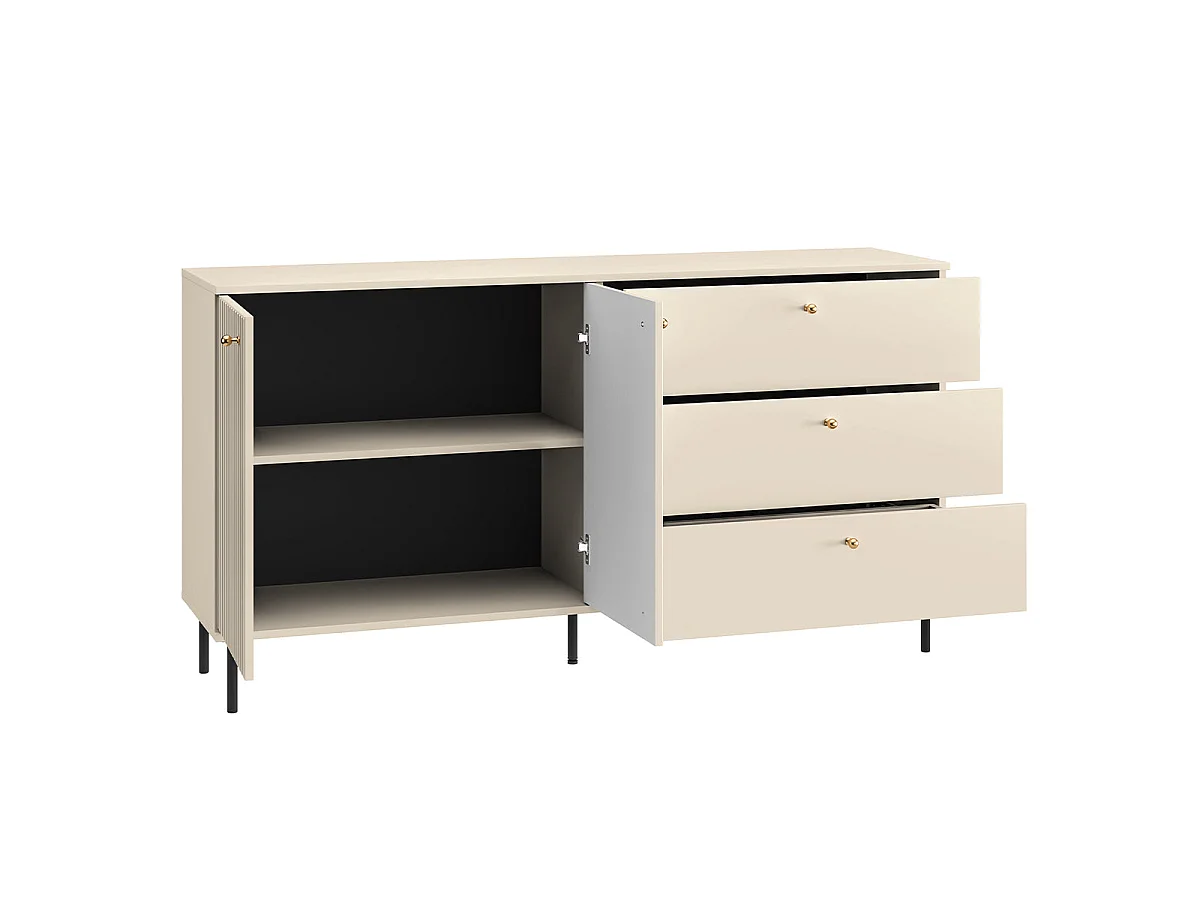 Nova Cashmere 2-door 3-drawer sideboard