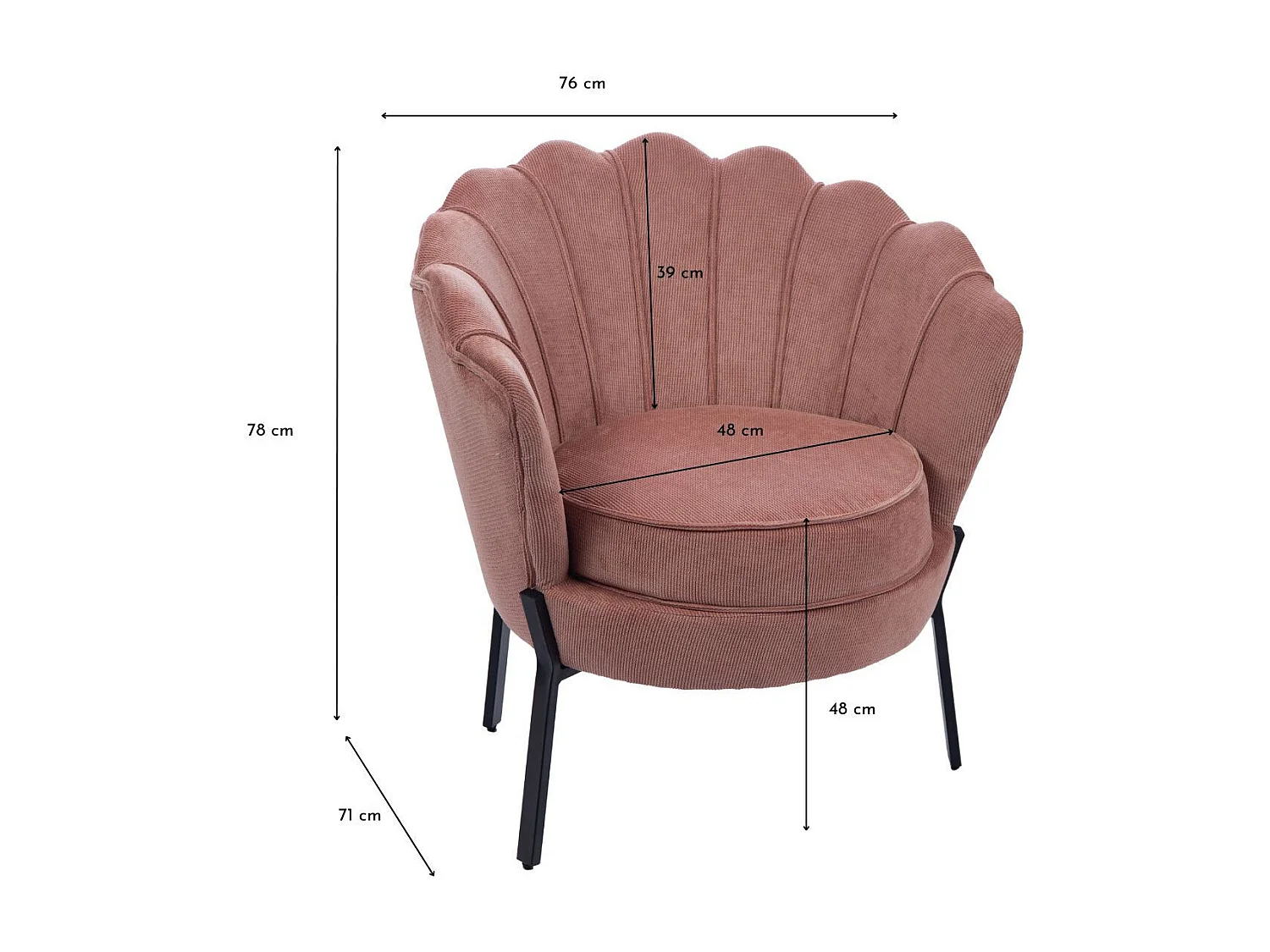 Fauteuil Rose Madeline