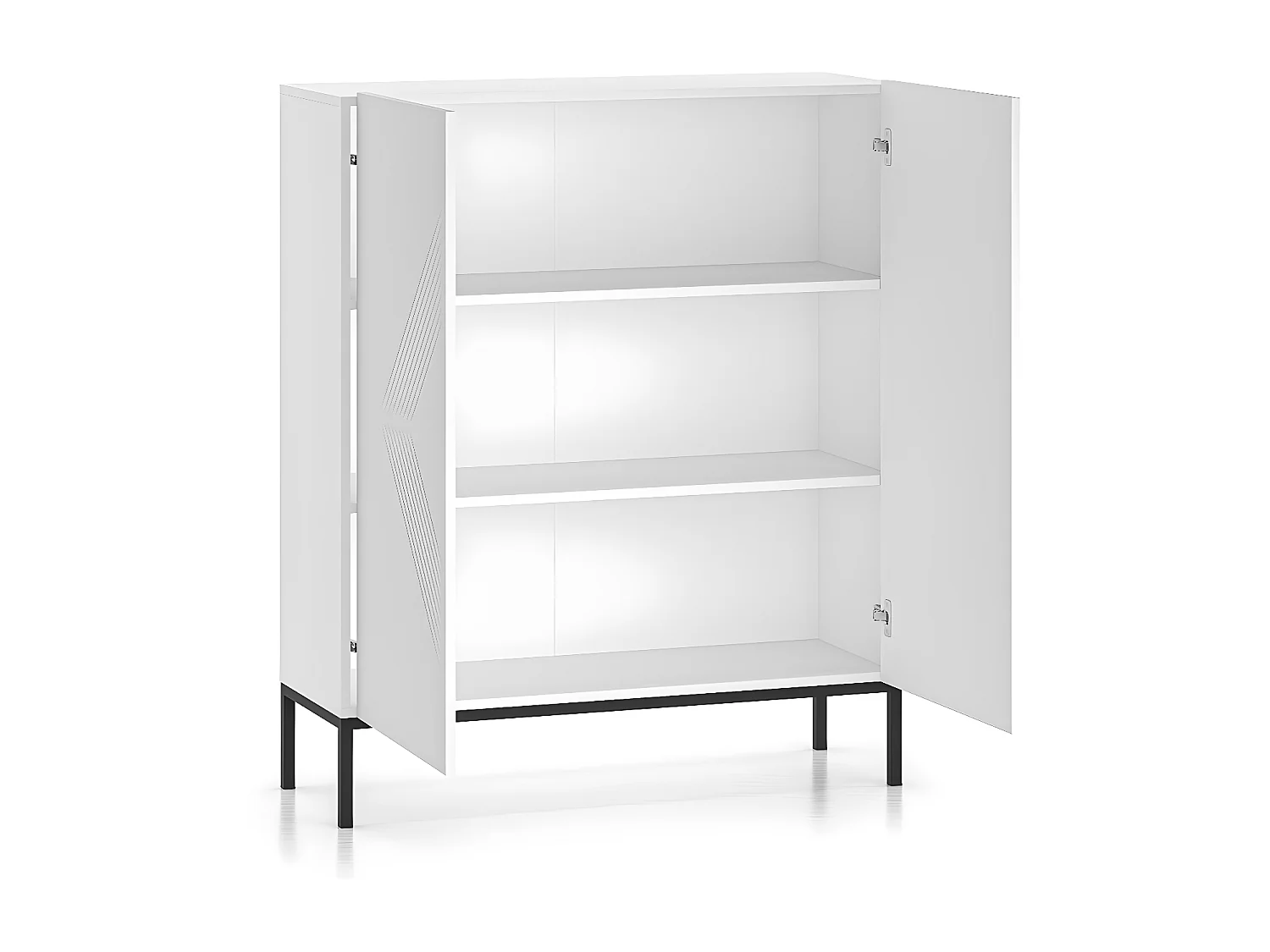 Buffet haut 2 portes Aura Blanc