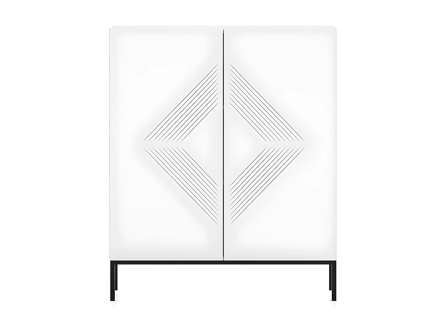 Buffet haut 2 portes Aura Blanc