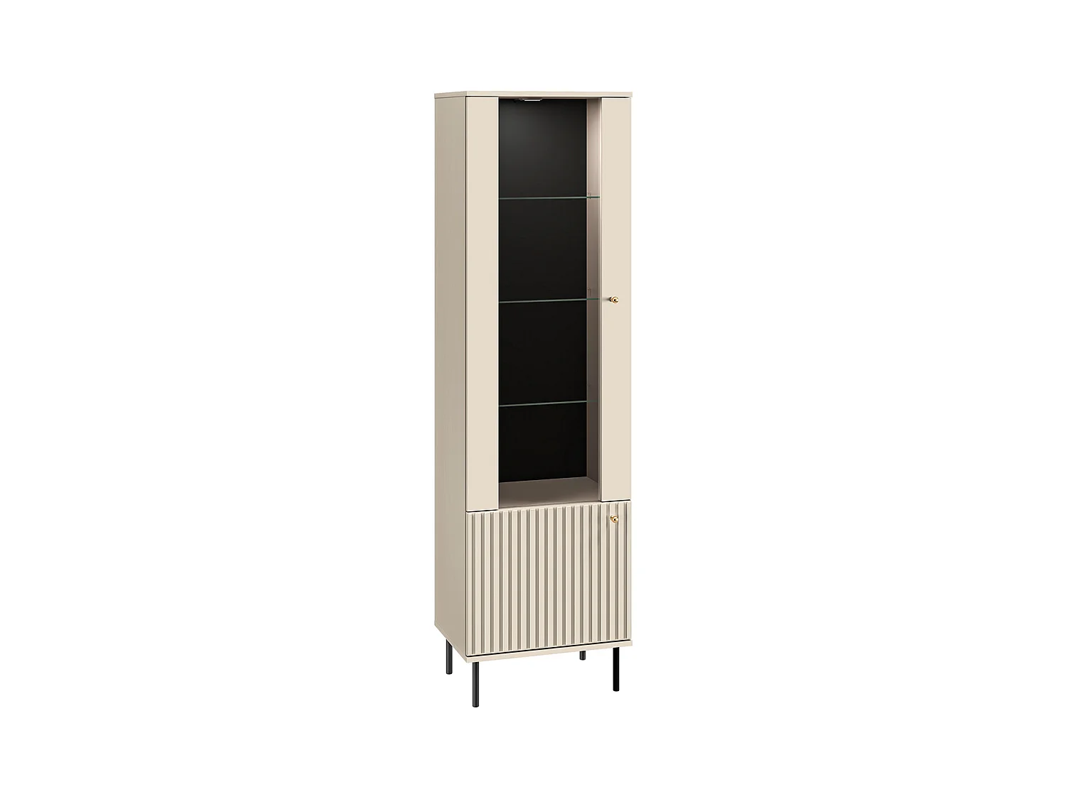 Vitrine 2 portes LED Nova Cachemire