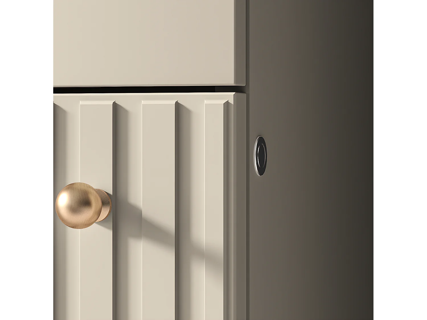 Vitrine 2 portes LED Nova Cachemire