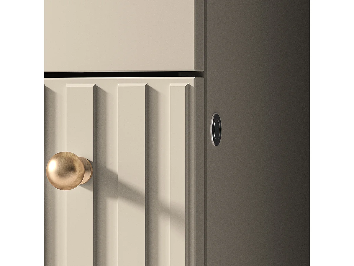 Nova Cashmere LED 2-deurs vitrinekast