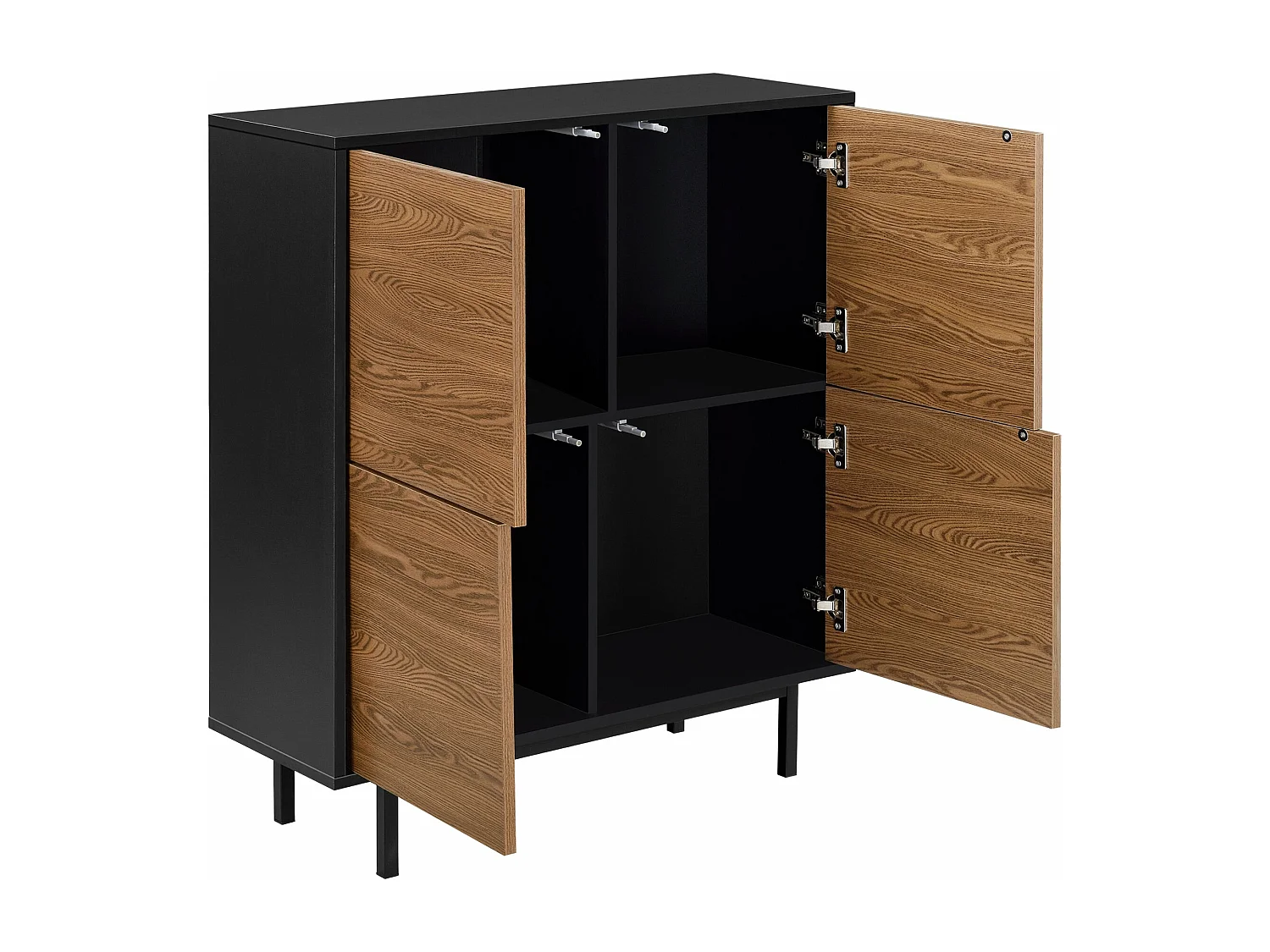 Commode stylée meuble de bois marron 80 x 30 x 93 cm 03_0006828