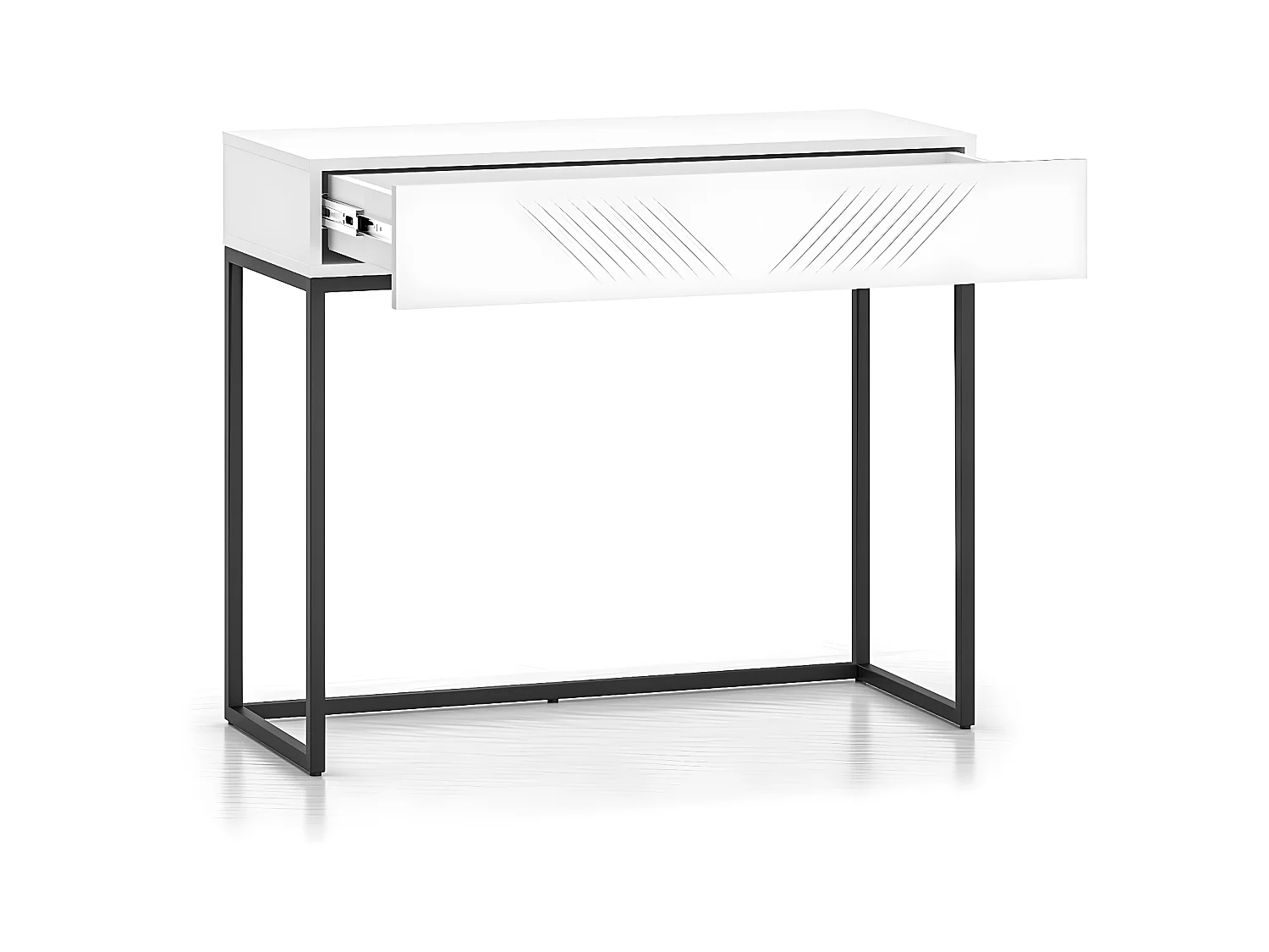 Console Coiffeuse 1 tiroir Aura Blanc