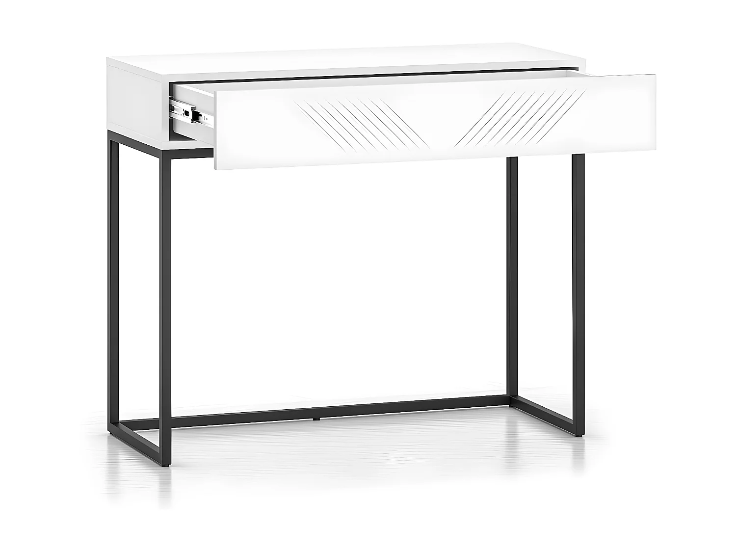 Consola 1 gaveta Aura branco 78cm