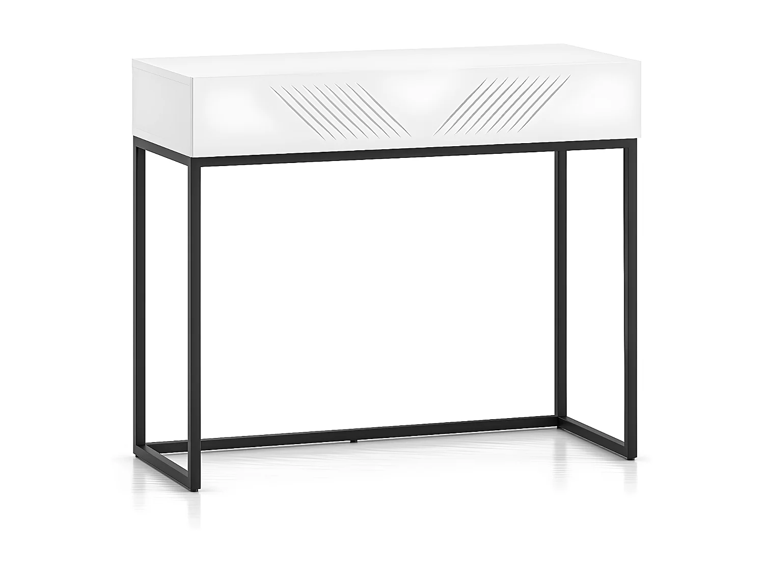 Consola 1 gaveta Aura branco 78cm